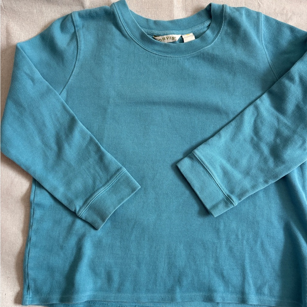 Orvis Teal Crewneck Sweater
